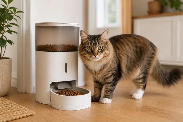 Bästa foderautomaten för katt 2026 – timer, app & kamera